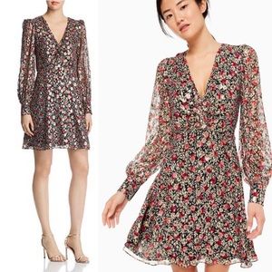 Kate Spade Floral Park Clip Dot Dress